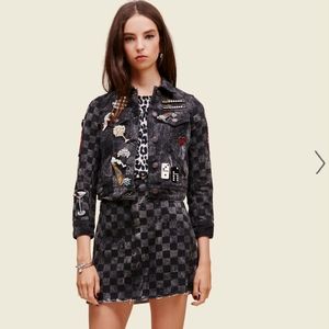 Marc Jacobs embellished shrunken jean jacket